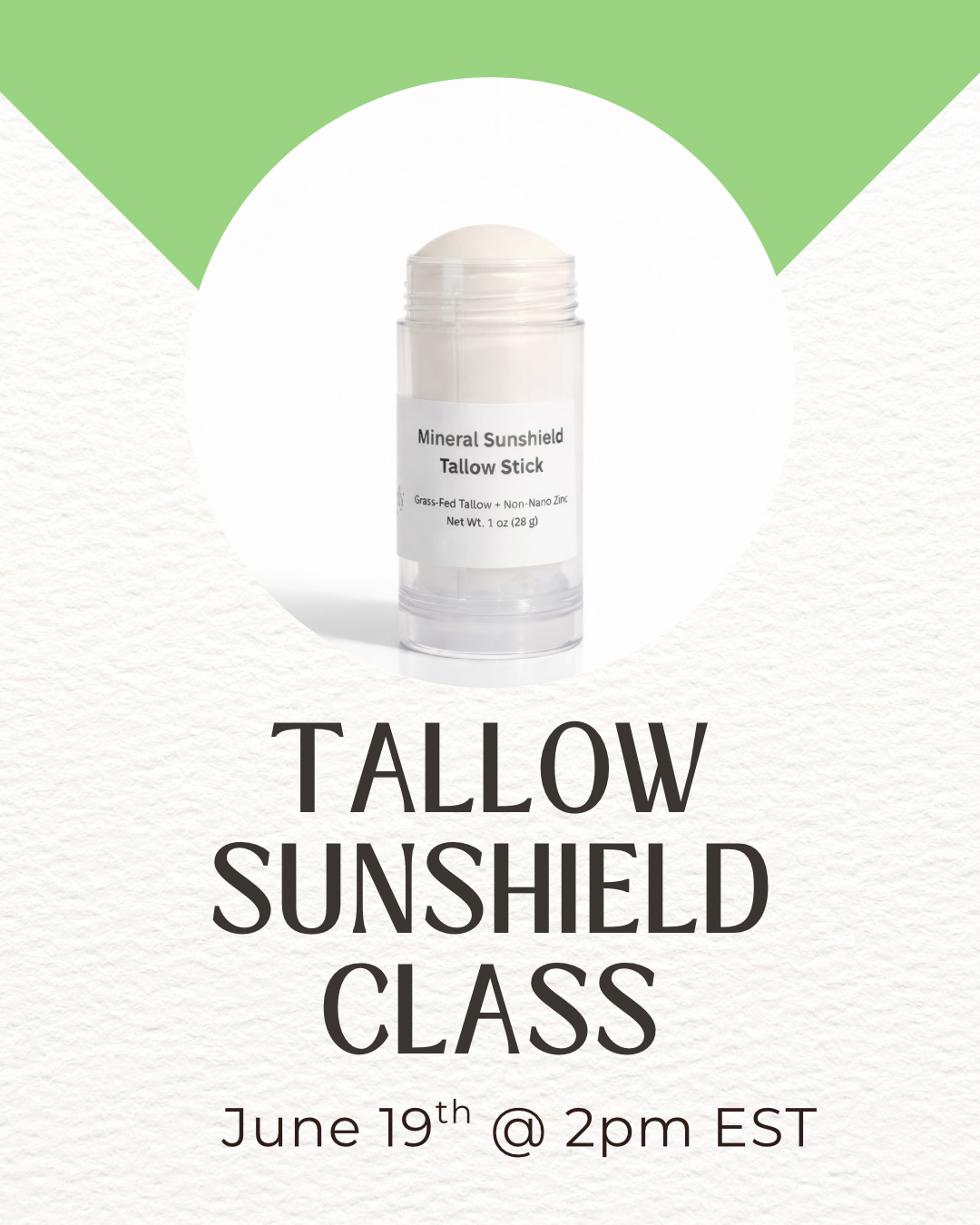 Tallow Sunshield Zoom Class
