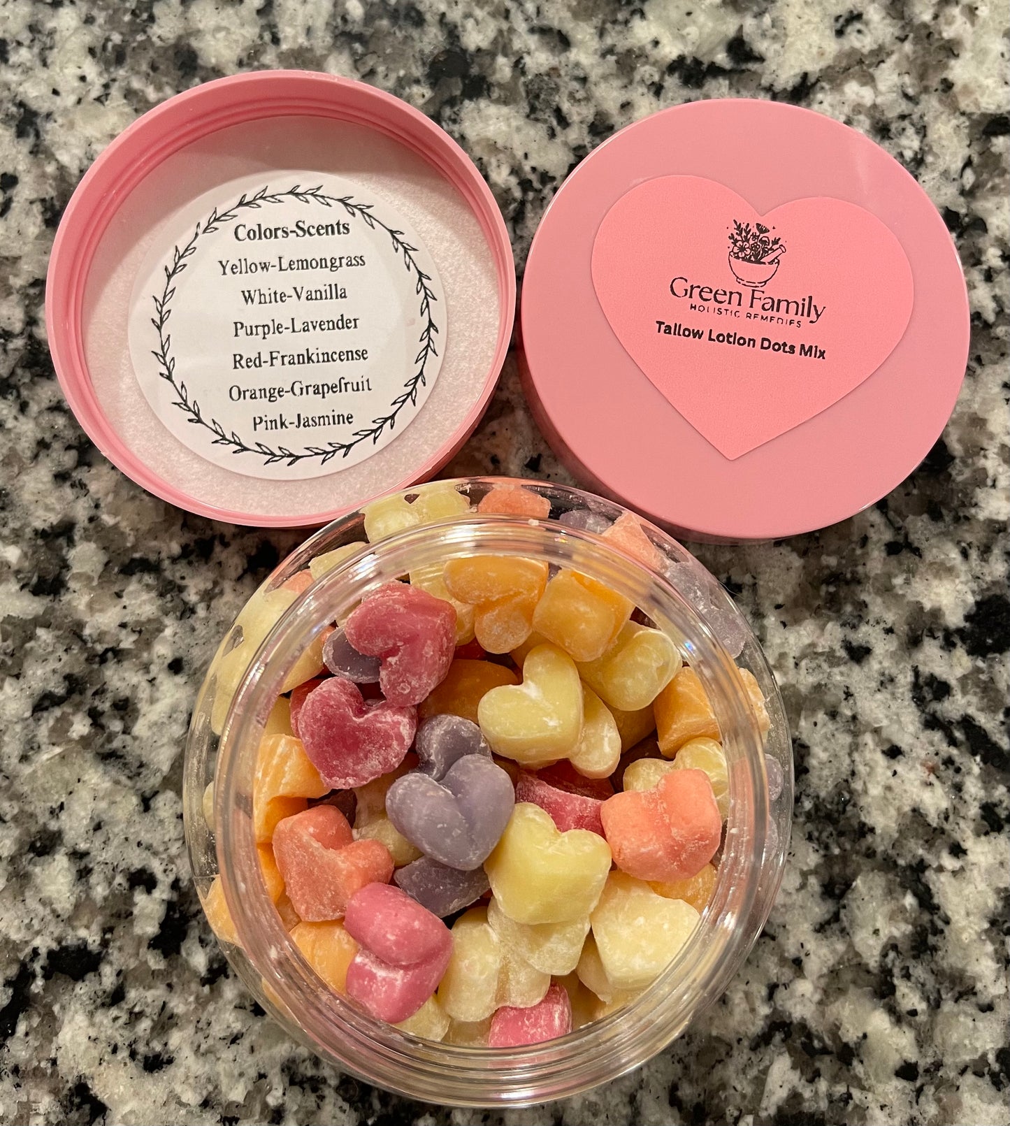 Valentine Tallow Lotion Dots