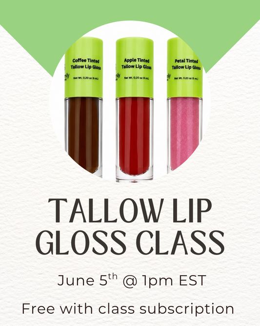Tallow Lip Gloss Zoom Class