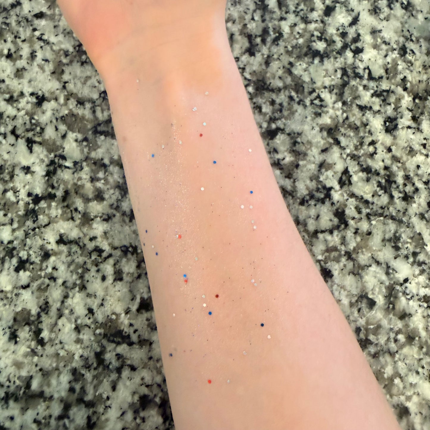 Tallow Red, White & Blue Glitter Stick