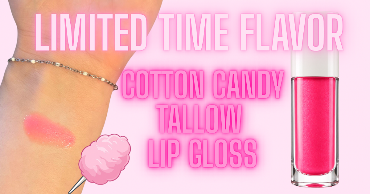 Cotton Candy Tallow Lip Gloss